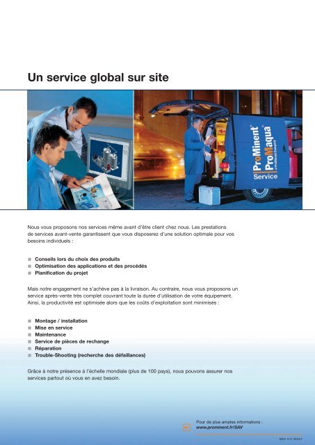 Brochure - Alimentation en eau potable