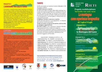 Brochure - Azienda USL Rieti