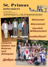 Gemeindebrief Juni - Juli - August 2012 - Kirchengemeinde Bargstedt