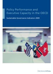 Policy Performance and Executive Capacity in the OECD - SGI