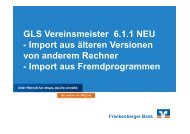 GLS Vereinsmeister 6.1.1 NEU - Import aus älteren Versionen von ...