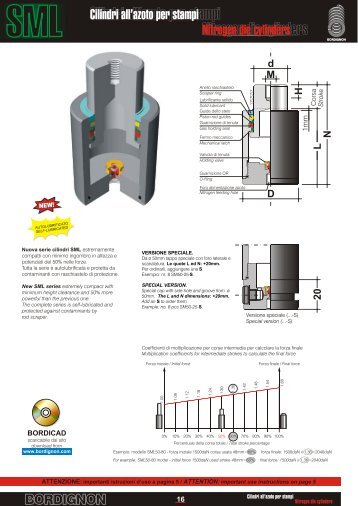 Cilindri all'azoto per stampi Nitrogen die cylinders - Bordignon