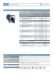 CA10 Elektrische Werte - Kraus & Naimer