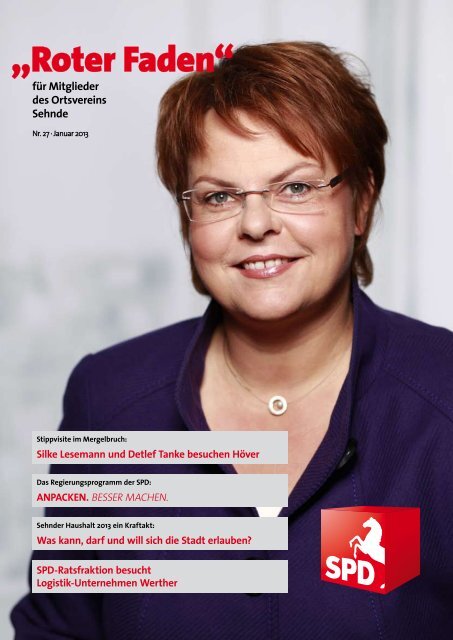 Roter Faden Ausgabe 01 2013 - SPD-Ortsverein Sehnde
