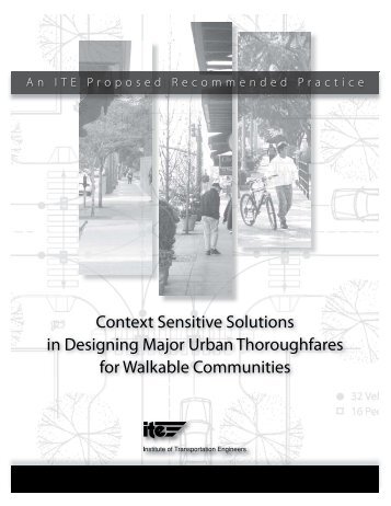 Context Sensitive Solutions in Designing Major Urban - Institute of ...