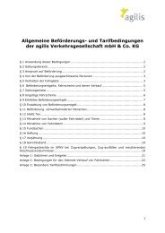 Allgemeine Beförderungs - agilis Verkehrsgesellschaft mbH & Co. KG