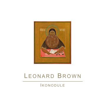 LEONARD BROWN - Andrew Baker Art Dealer