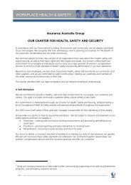 Charter for Health, Safety and Security - IAG