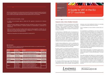 A guide to VAT res. ejecutivo.indd, page 1-2 @ Normalize - pwc