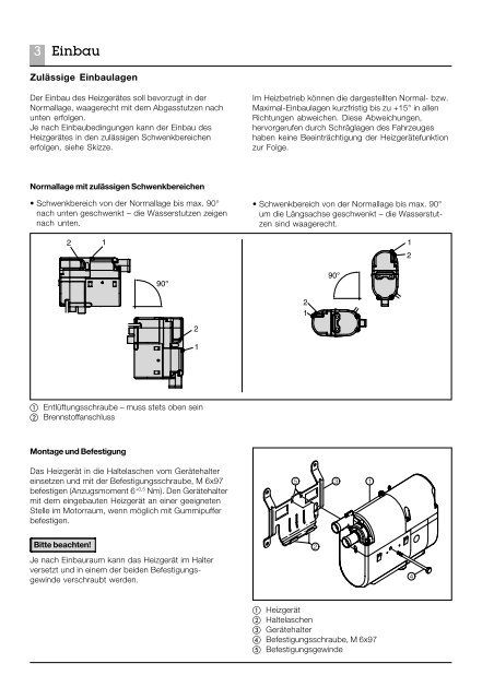 Eberspächer Motorunabhängiges Wasserheizgerät ... - VW-Bus-T4.de