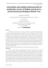 Antioxidant and antimicrobial potential of methanolic extract of ...