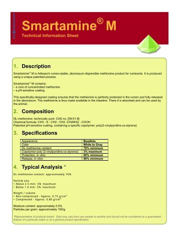 Smartamine M - Adisseo.biz