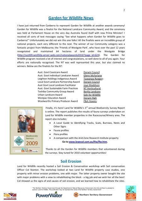GfW Jun 2010 - The Bowerbird Mystery (PDF 2 MB) - Land for Wildlife