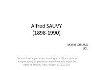 Alfred SAUVY (1898-1990) - Conseil Ã©conomique et social de la ...