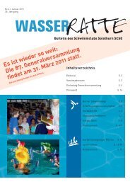 Wasserratte / Januar 2011 - Schwimmclub Solothurn SCSO