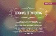 ENCUENTROS - Coordinacion Nacional de Danza - Instituto ...