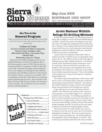 MAY-JUN 2005.indd - Sierra Club â Ohio Chapter