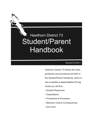 Student/Parent Handbook - Hawthorn School District 73