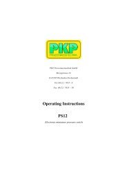 Operating Instructions PS12 - PKP Prozessmesstechnik GmbH