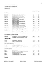 Sirus hinnasto 09-1.pdf - Audiotalo Oy