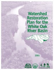 Watershed Restoration Plan for the White Oak River Basin i