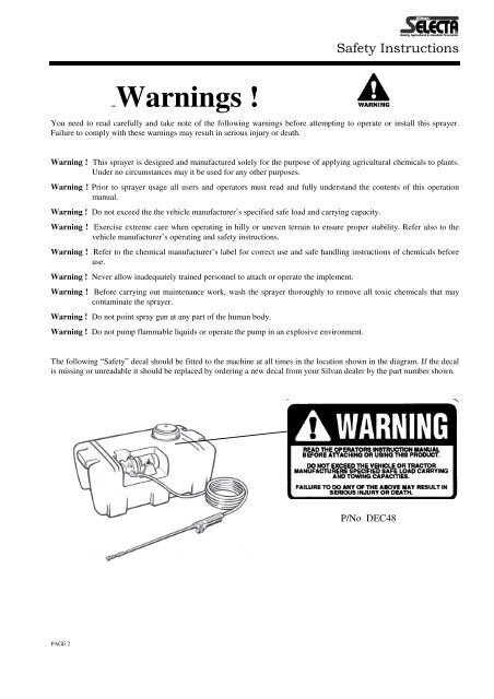 Download Manual - Silvan Australia