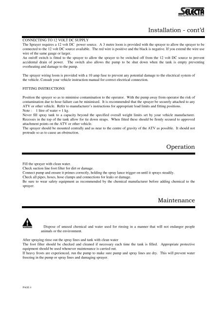 Download Manual - Silvan Australia