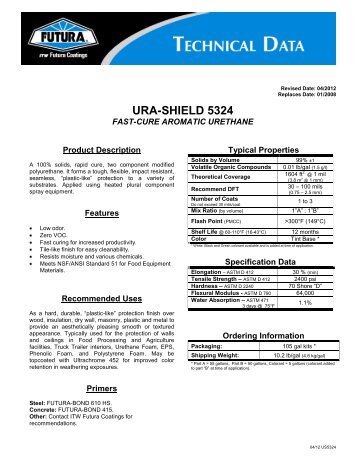 ura-shield 5324 - ITW Futura Coatings