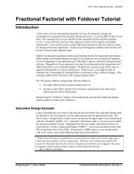 DX7 Tutorial - Fractional Factorial with Foldover - Statease.info