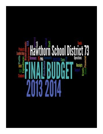 2013-14 budget - Hawthorn School District 73