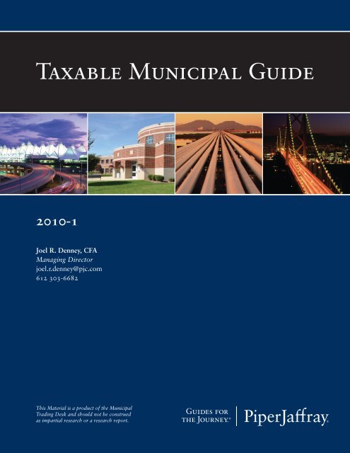 Taxable Municipal Guide - Piper Jaffray