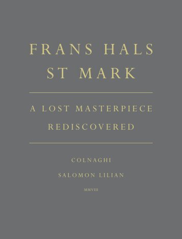FRANS HALS ST MARK - Colnaghi