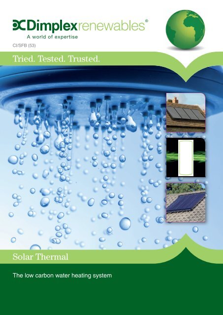 Tried. Tested. Trusted. Solar Thermal - RIBA Product Selector