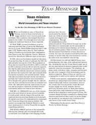 TEXAS MESSENGER - The Texas District of the Lutheran Church ...