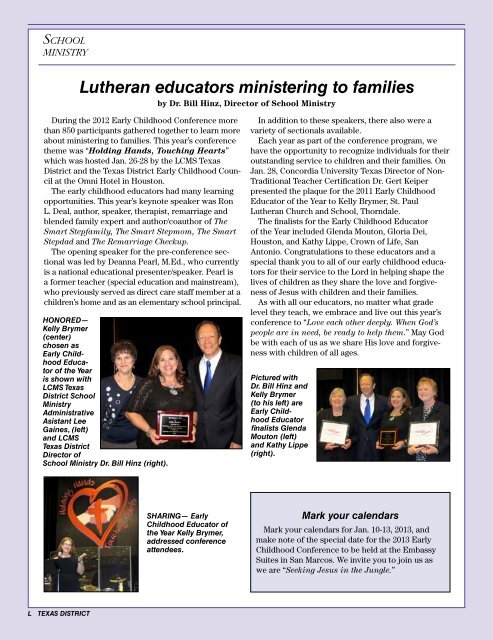 TEXAS MESSENGER - The Texas District of the Lutheran Church ...