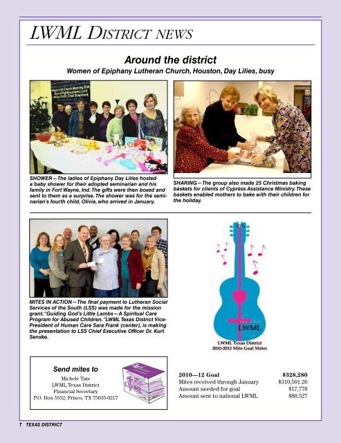 TEXAS MESSENGER - The Texas District of the Lutheran Church ...