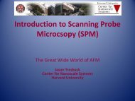 SPM - Center for Nanoscale Systems - Harvard University