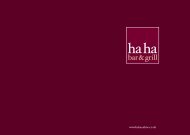 ha ha Bar & Grill - Food Menu - The Guide 2 Surrey