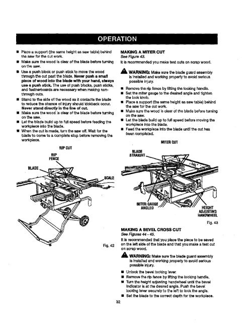 10 in. TABLE SAW - Sears