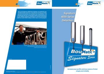 Signature 4000 Series Detacher - BouMatic
