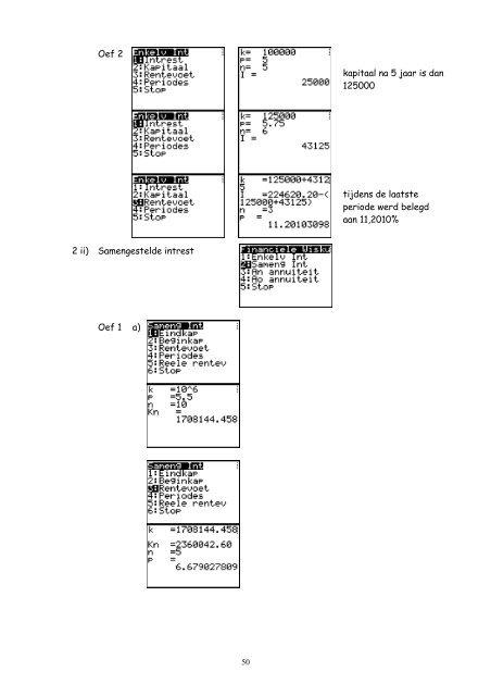 Cahier 5: FinanciÃ«le wiskunde met de TI-83/84 Plus