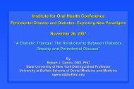 PPT (2 MB) - Institute for Oral Health