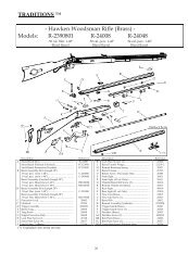 Hawken Rifle Schematic - Traditions Performance Firearms