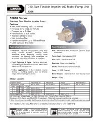 010 Size Flexible Impeller AC Motor Pump Unit 53010 Series