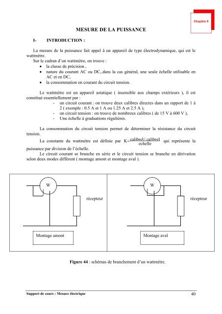 Fiche explicative de la leçon : Ampèremètre à courant alternatif