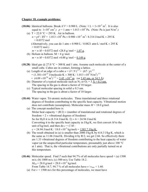 Chapter 35, example problems: