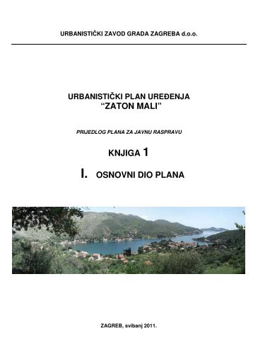 âZATON MALIâ KNJIGA 1 I. OSNOVNI DIO PLANA - Grad Dubrovnik