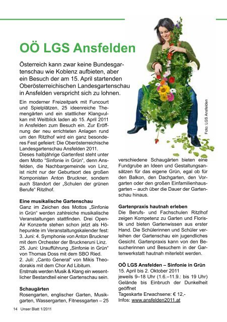 unser blatt - Absolventenverband Höherer Gartenbaulehranstalten