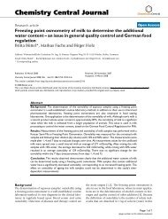 Freezing point osmometry of milk to determine the additional water ...