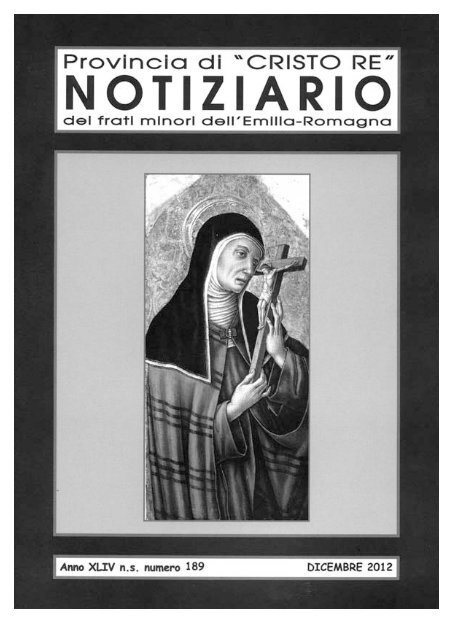 Notiziario - Provincia di Cristo Re dei Frati Minori dell'Emilia Romagna